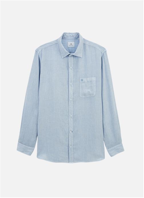 Serge Blanco Chemises Chemise ML homme bleu