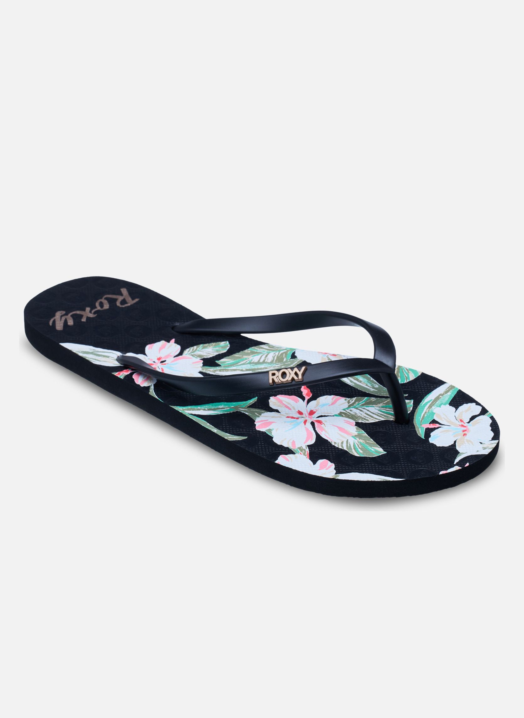 Tongs New Viva Printed femme noir Roxy Tongs New Viva Printed femme noir Noir