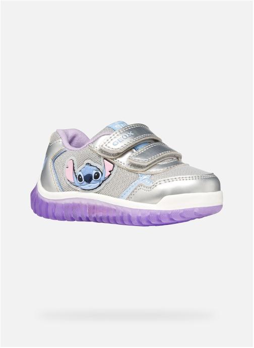 Geox Baskets basses B LIGHTYLOO GIRL fille argent