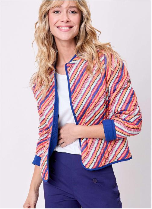 La Fiancée Vestes Veste matelassée réversible coton bio ANETE femme multicolore