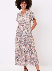 Robes Robe longue imprimée coton à volants REGUA femme multicolore La Fiancée Robes Robe longue imprimée coton à volants REGUA femme multicolore Multicouleur