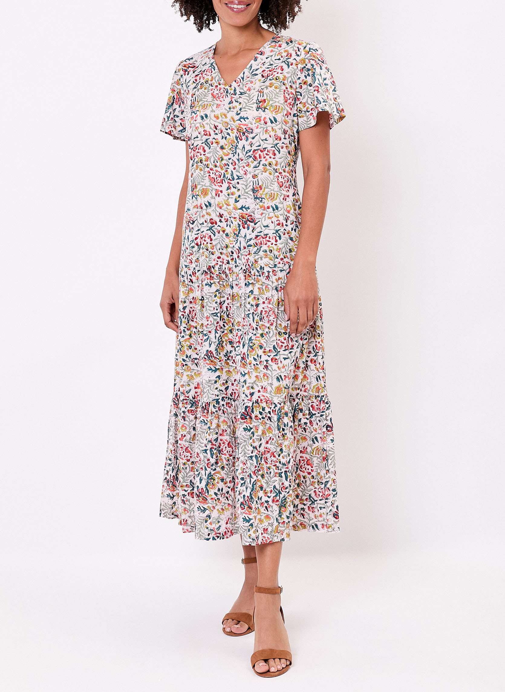 Robes Robe longue imprimée coton à volants REGUA femme multicolore La Fiancée Robes Robe longue imprimée coton à volants REGUA femme multicolore Multicouleur