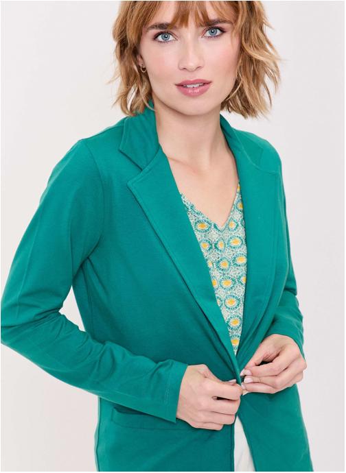La Fiancée Vestes Veste tailleur unie souple JUMA femme vert