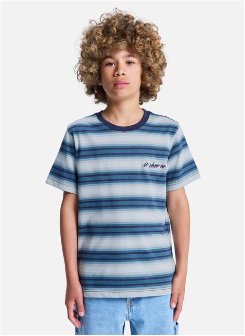 DC Shoes Tee-shirts Sheriff Stripe garçon bleu