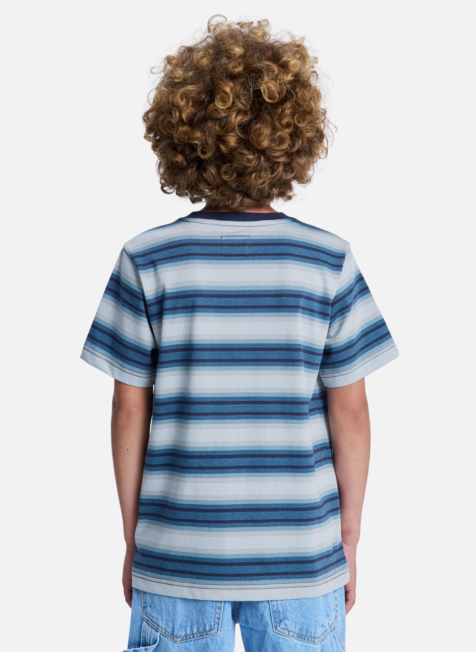Tee-shirts Sheriff Stripe garçon bleu DC Shoes Tee-shirts Sheriff Stripe garçon bleu Bleu
