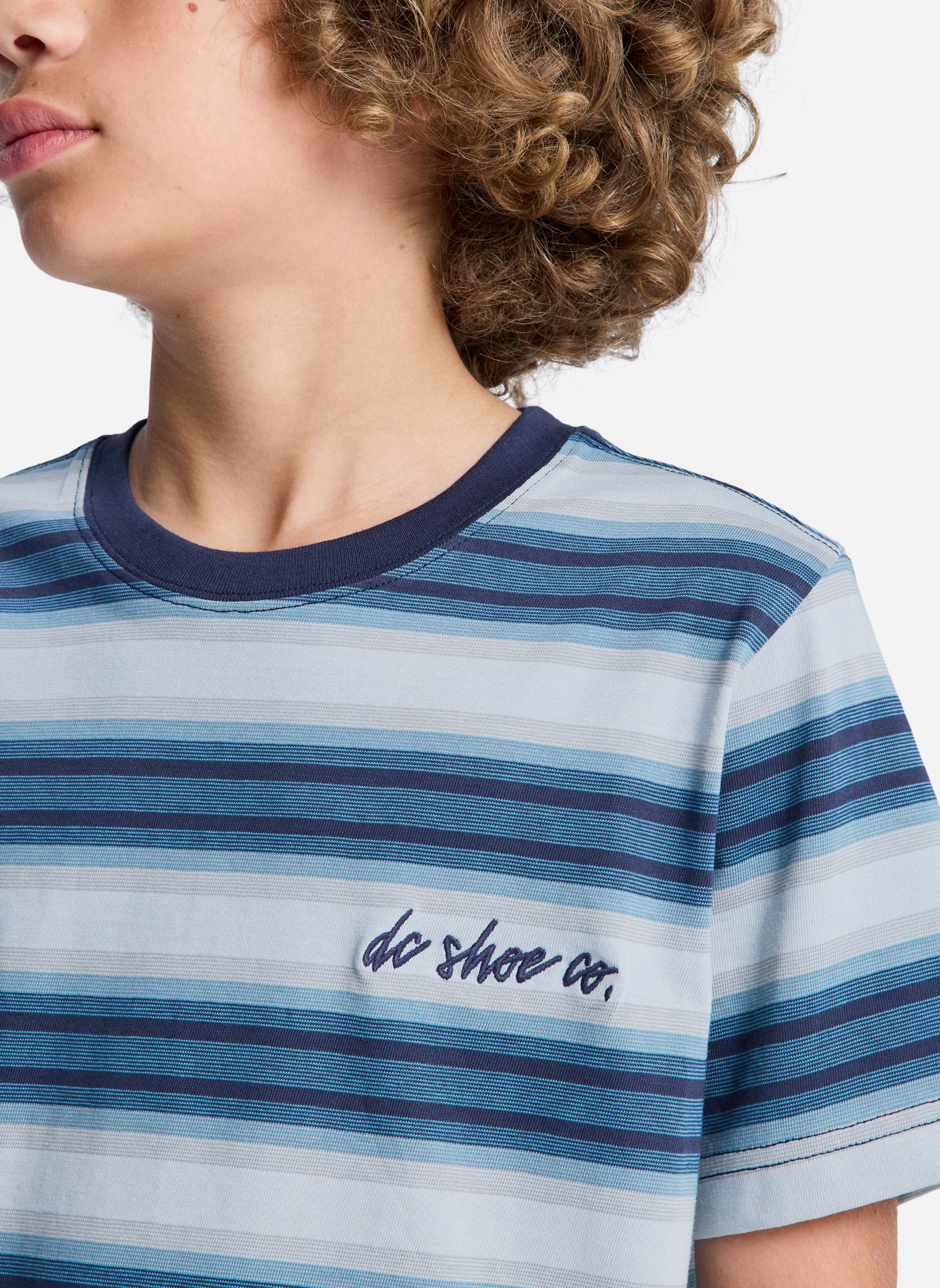 Tee-shirts Sheriff Stripe garçon bleu DC Shoes Tee-shirts Sheriff Stripe garçon bleu Bleu