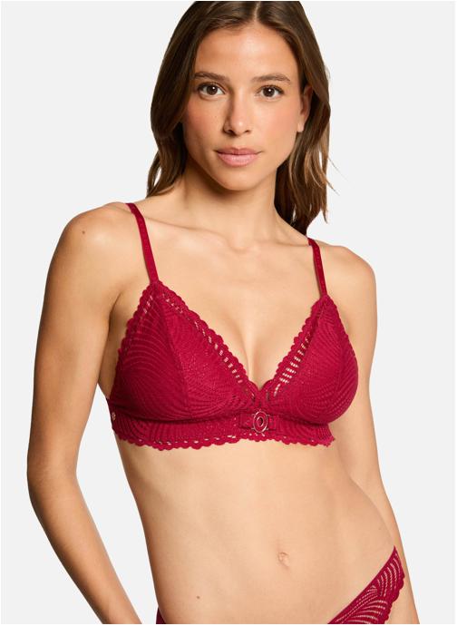 Morgan Brassières Soutien-gorge souple bordeaux Glory femme rouge