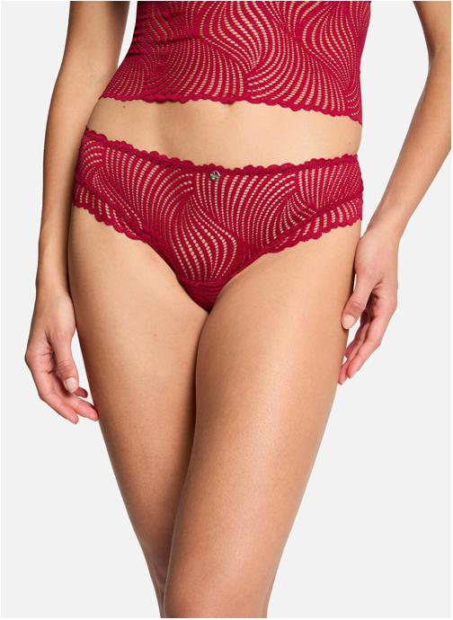 Morgan Culottes Shorty tanga bordeaux Glory femme rouge