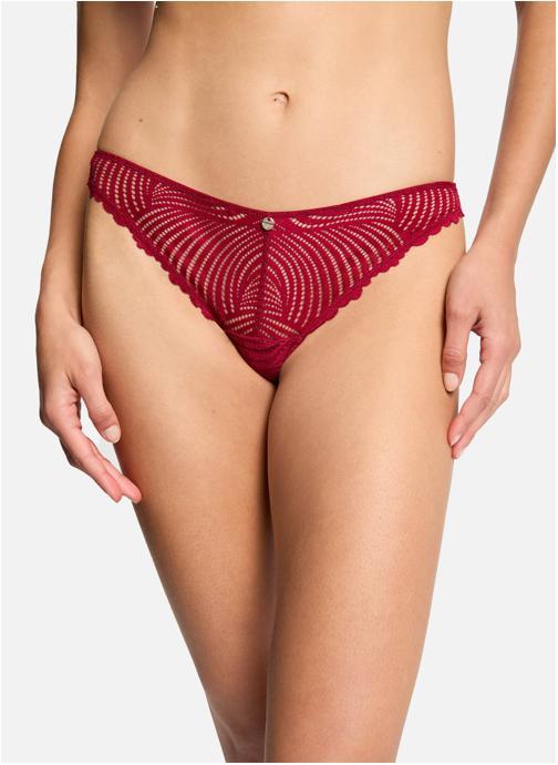 Morgan Culottes Tanga bordeaux Glory femme rouge
