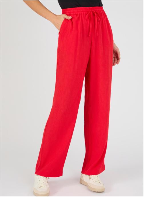 Damart Pantalons droit 84399 femme rouge