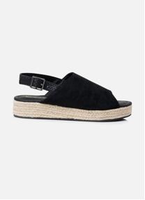 Sandales Sandales Femme semelle plateforme corde Noir femme noir Isotoner Sandales Sandales Femme semelle plateforme corde Noir femme noir Noir verni