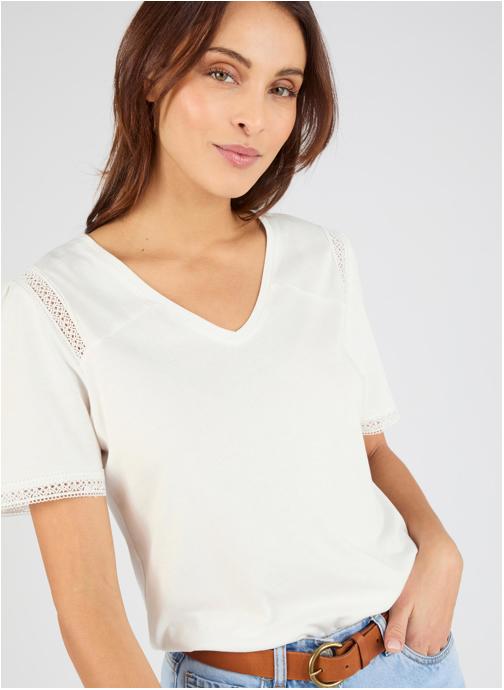 Damart Tee-shirts 84534 femme blanc