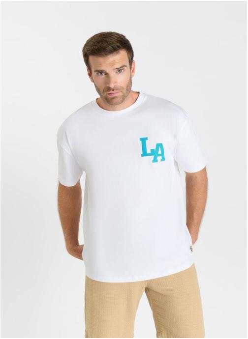 Le temps des cerises Tee-shirts Tee-Shirt LOM White homme blanc