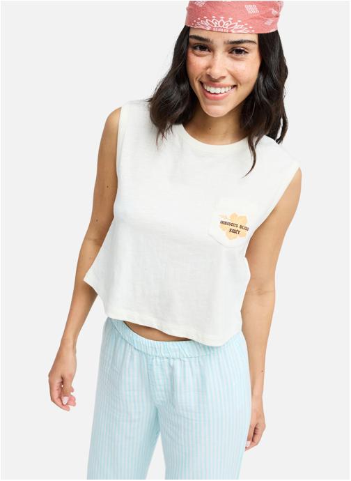 Roxy Tee-shirts Salt Blocks Muscle femme blanc