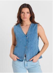 Vestes Gilet sans manches MELORA Blue femme bleu