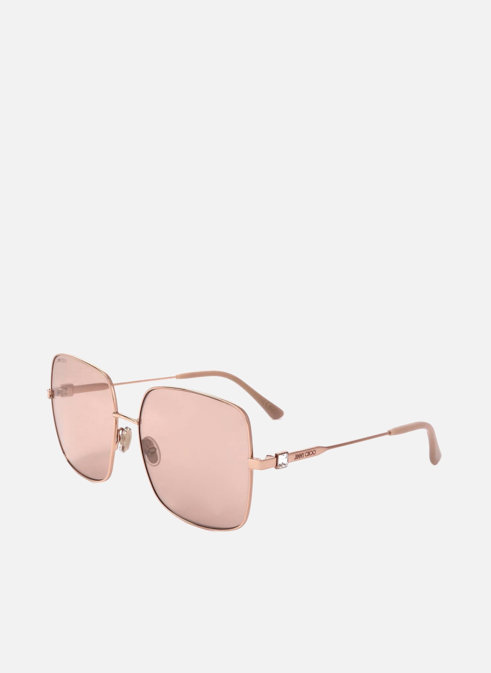 Lunettes de soleil femme or et bronze Jimmy Choo Lunettes de soleil femme or et bronze Or
