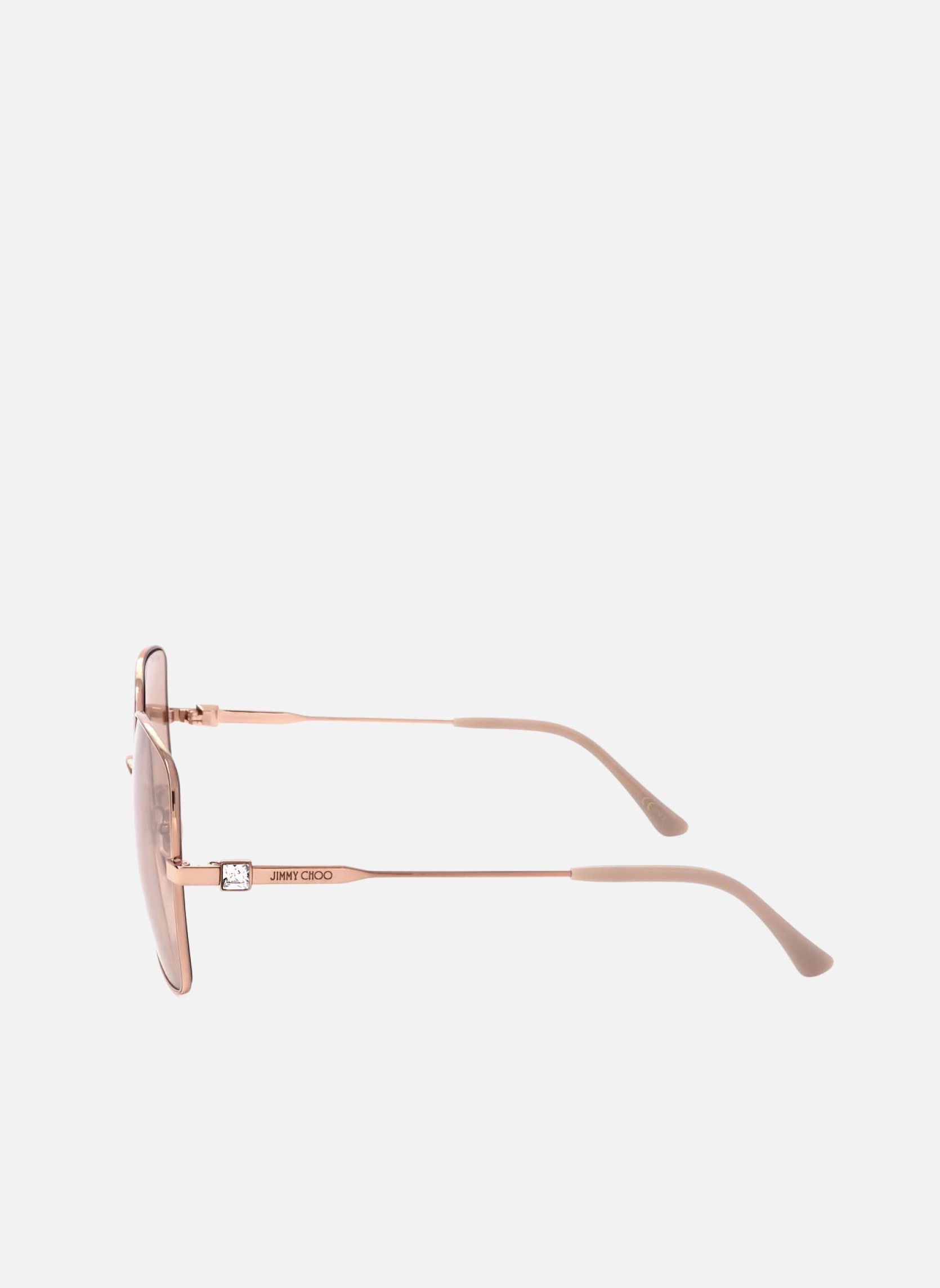 Lunettes de soleil femme or et bronze Jimmy Choo Lunettes de soleil femme or et bronze Or