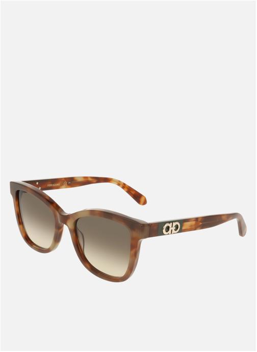 Salvatore Ferragamo Lunettes de soleil femme marron
