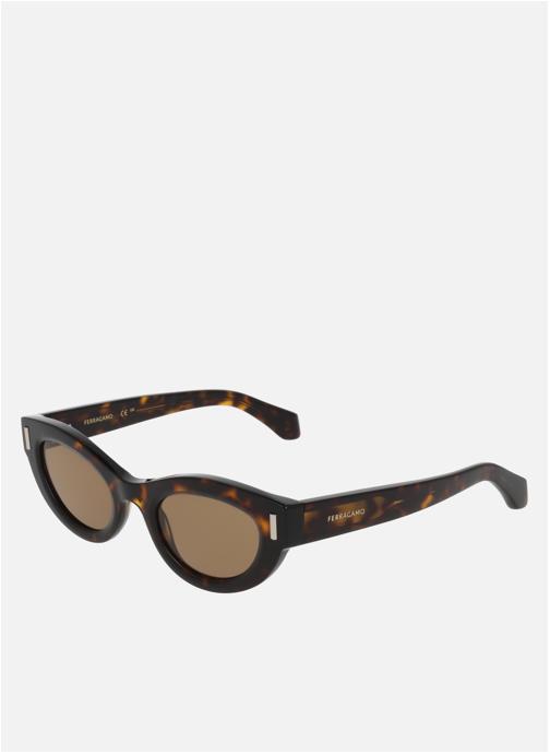 Salvatore Ferragamo Lunettes de soleil femme marron