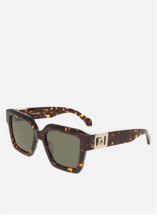 Salvatore Ferragamo Lunettes de soleil femme marron