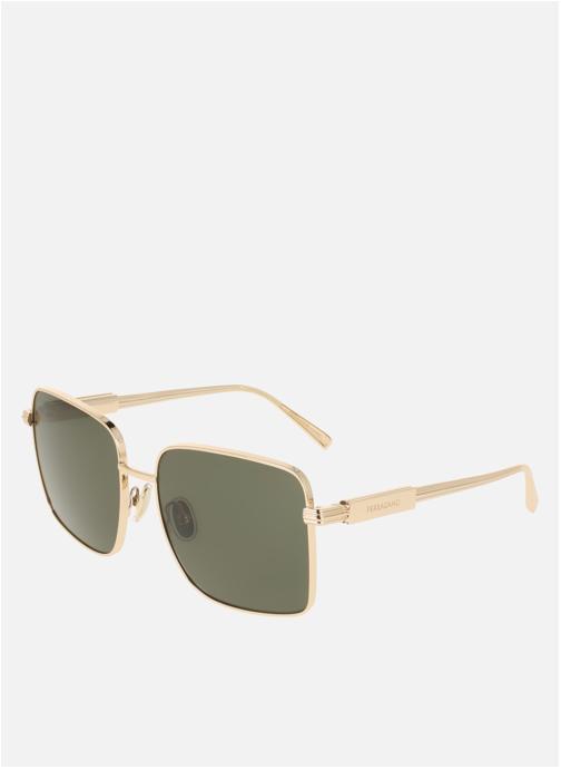 Salvatore Ferragamo Lunettes de soleil femme or et bronze