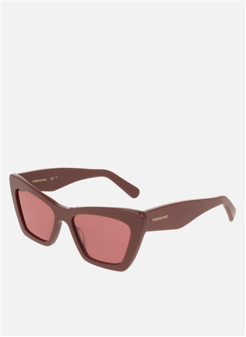 Salvatore Ferragamo Lunettes de soleil femme rouge