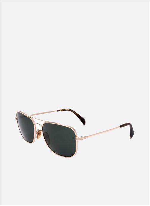 David Beckham Lunettes de soleil homme or et bronze