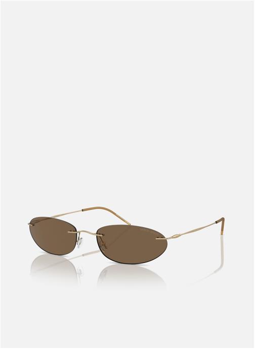 Giorgio Armani Lunettes de soleil femme or et bronze