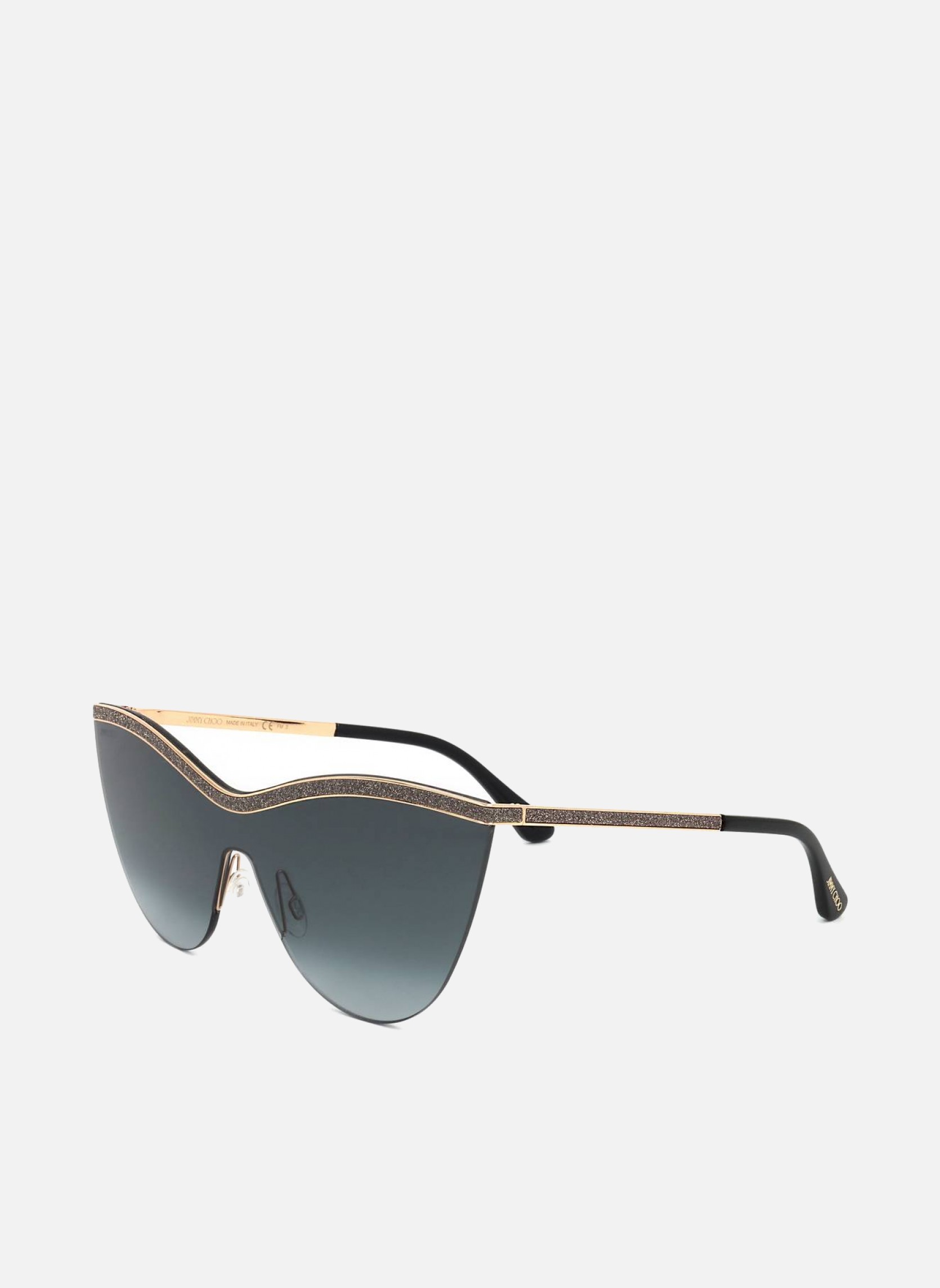 Lunettes de soleil femme or et bronze Jimmy Choo Lunettes de soleil femme or et bronze Or