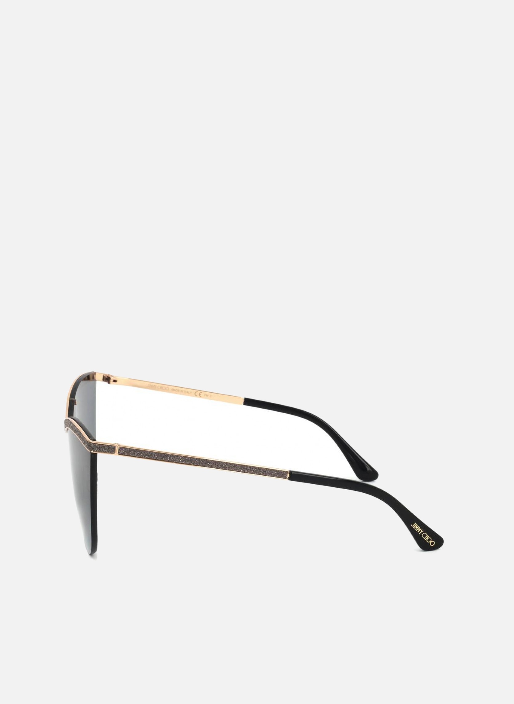 Lunettes de soleil femme or et bronze Jimmy Choo Lunettes de soleil femme or et bronze Or