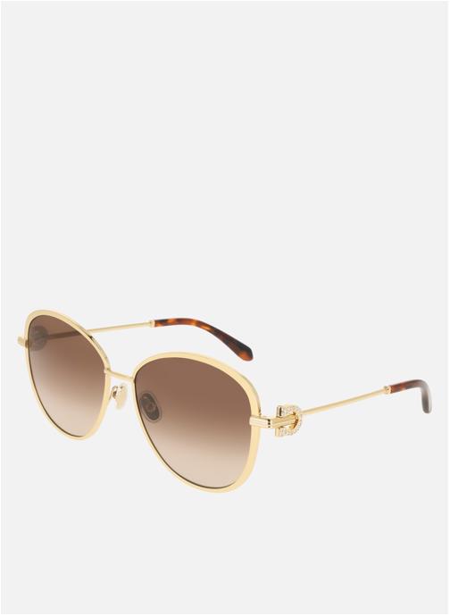 Salvatore Ferragamo Lunettes de soleil femme or et bronze