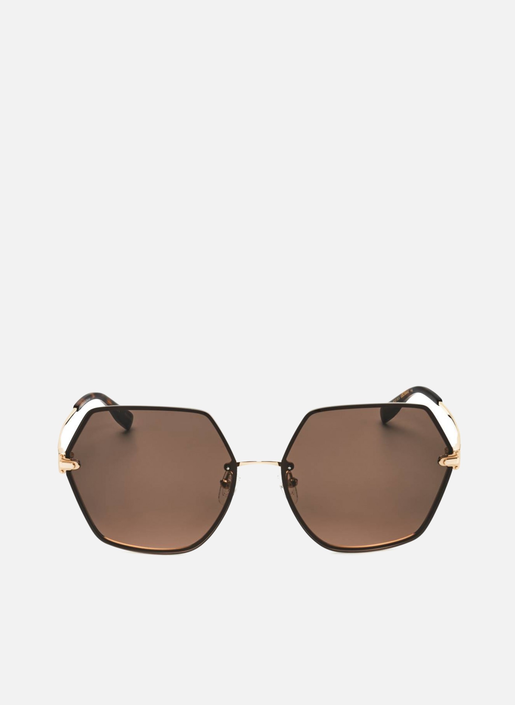 Lunettes de soleil femme or et bronze Trussardi Lunettes de soleil femme or et bronze Or