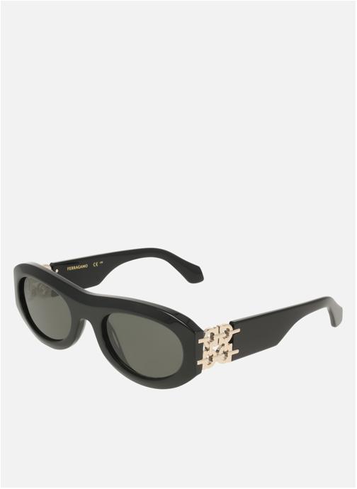 Salvatore Ferragamo Lunettes de soleil femme noir