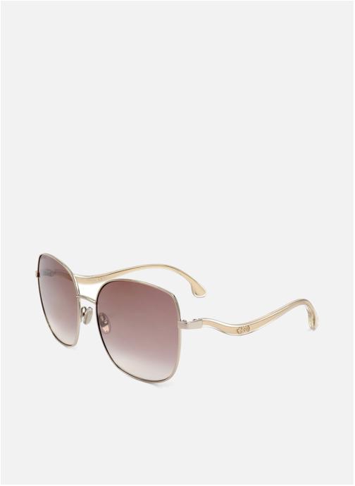 Jimmy Choo Lunettes de soleil femme or et bronze