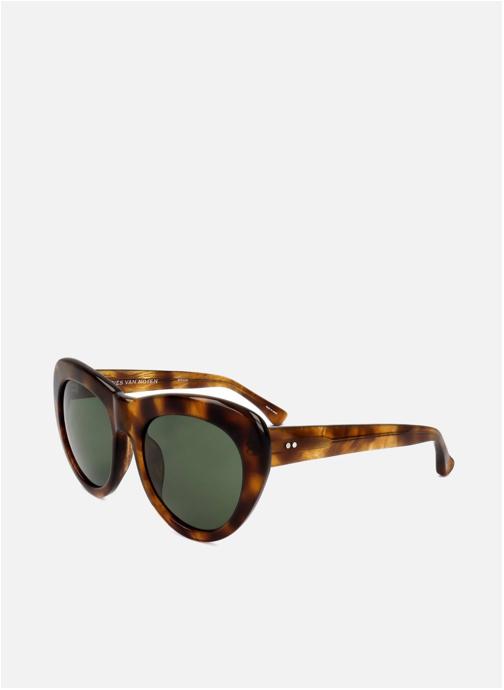 Linda Farrow Lunettes de soleil femme marron