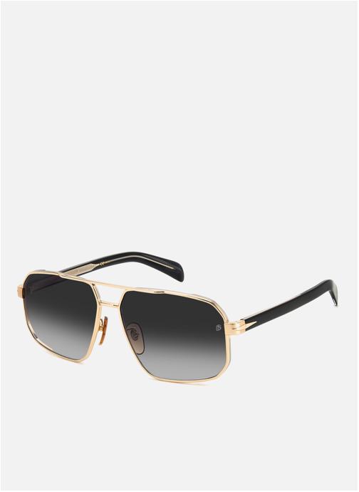 David Beckham Lunettes de soleil homme or et bronze