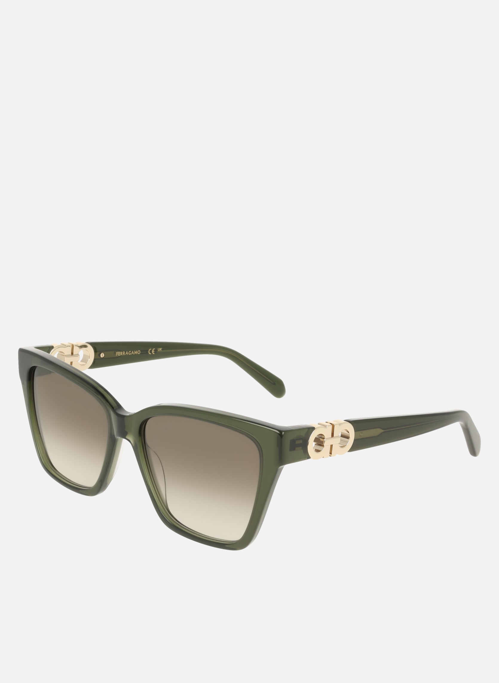 Lunettes de soleil femme vert Salvatore Ferragamo Lunettes de soleil femme vert Vert