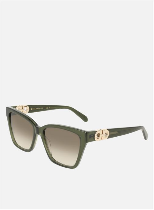 Salvatore Ferragamo Lunettes de soleil femme vert