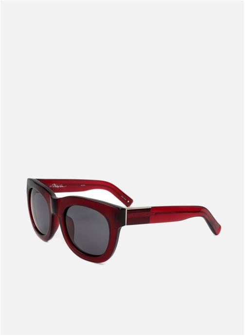 Linda Farrow Lunettes de soleil homme rouge