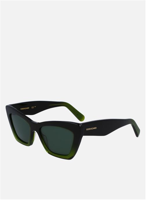 Salvatore Ferragamo Lunettes de soleil femme vert