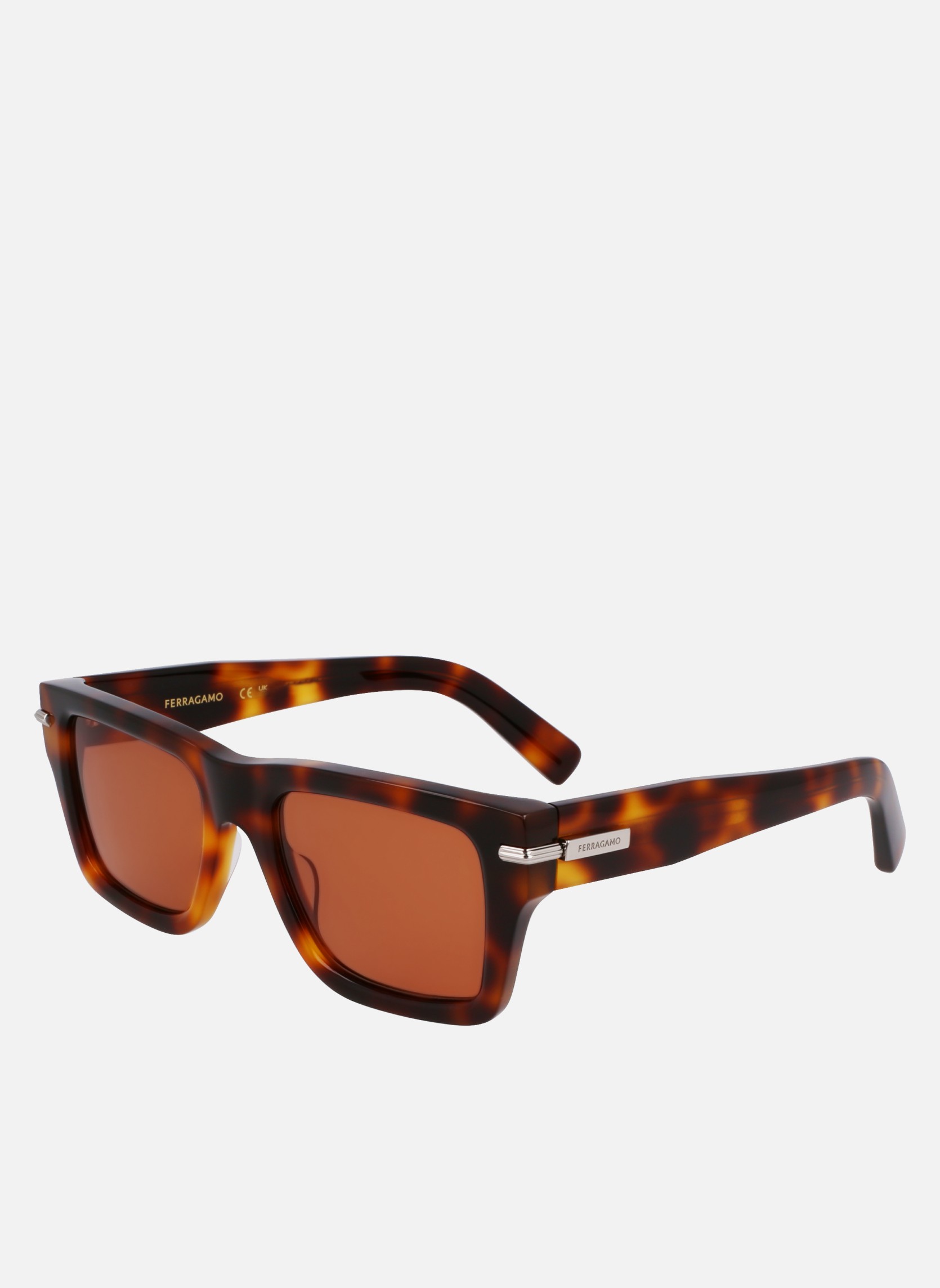 Lunettes de soleil homme marron Salvatore Ferragamo Lunettes de soleil homme marron Marron