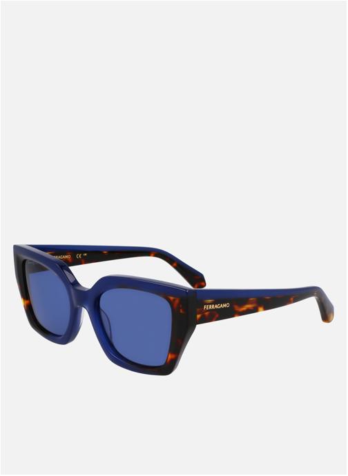Salvatore Ferragamo Lunettes de soleil femme bleu