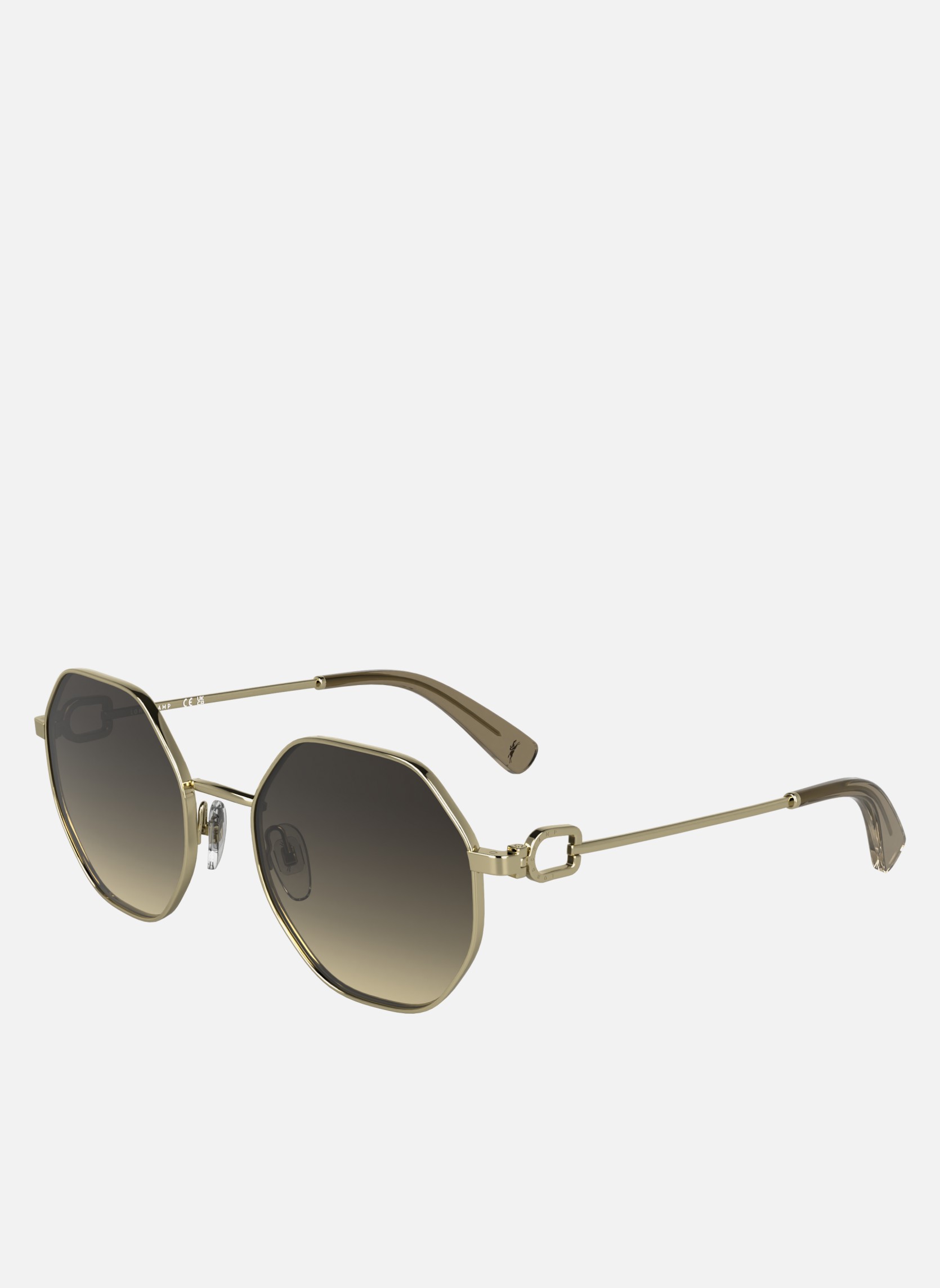 Lunettes de soleil femme or et bronze Longchamp Lunettes de soleil femme or et bronze Or