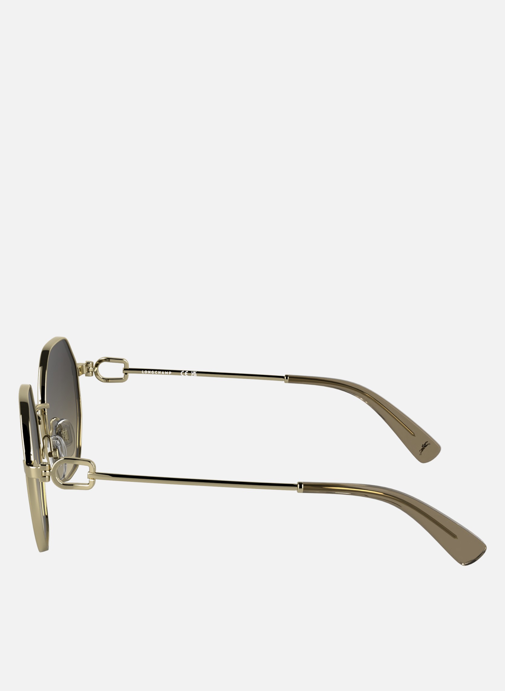 Lunettes de soleil femme or et bronze Longchamp Lunettes de soleil femme or et bronze Or