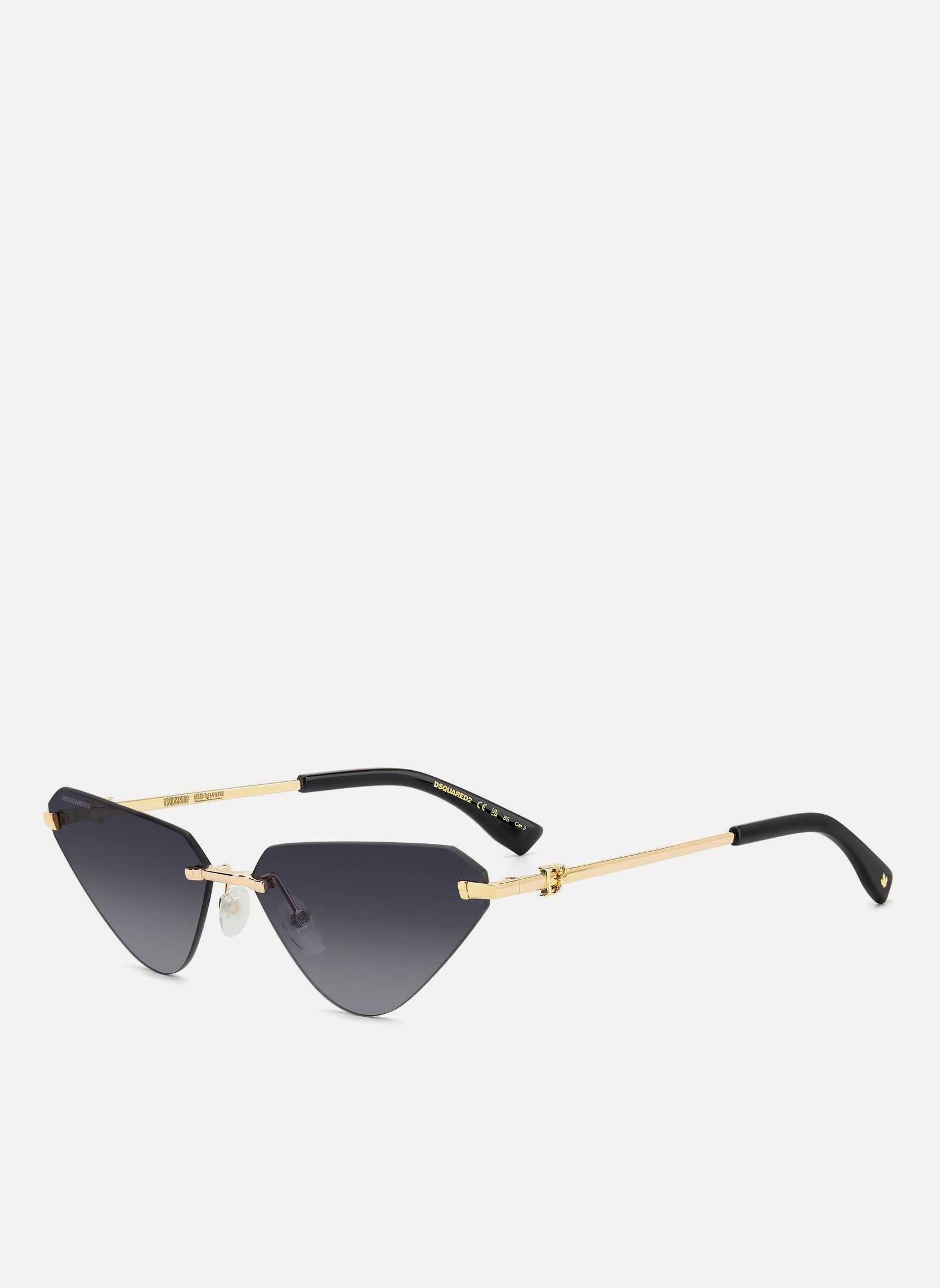Lunettes de soleil femme or et bronze Dsquared2 Lunettes de soleil femme or et bronze Or