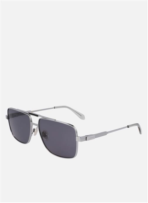 Salvatore Ferragamo Lunettes de soleil homme argent