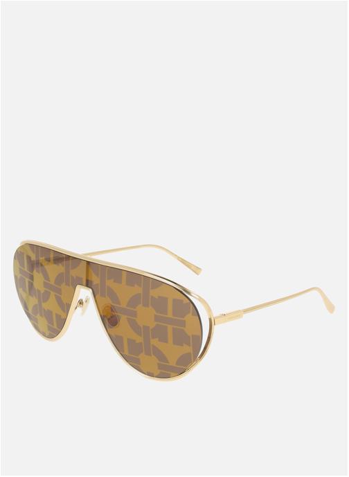Salvatore Ferragamo Lunettes de soleil femme or et bronze