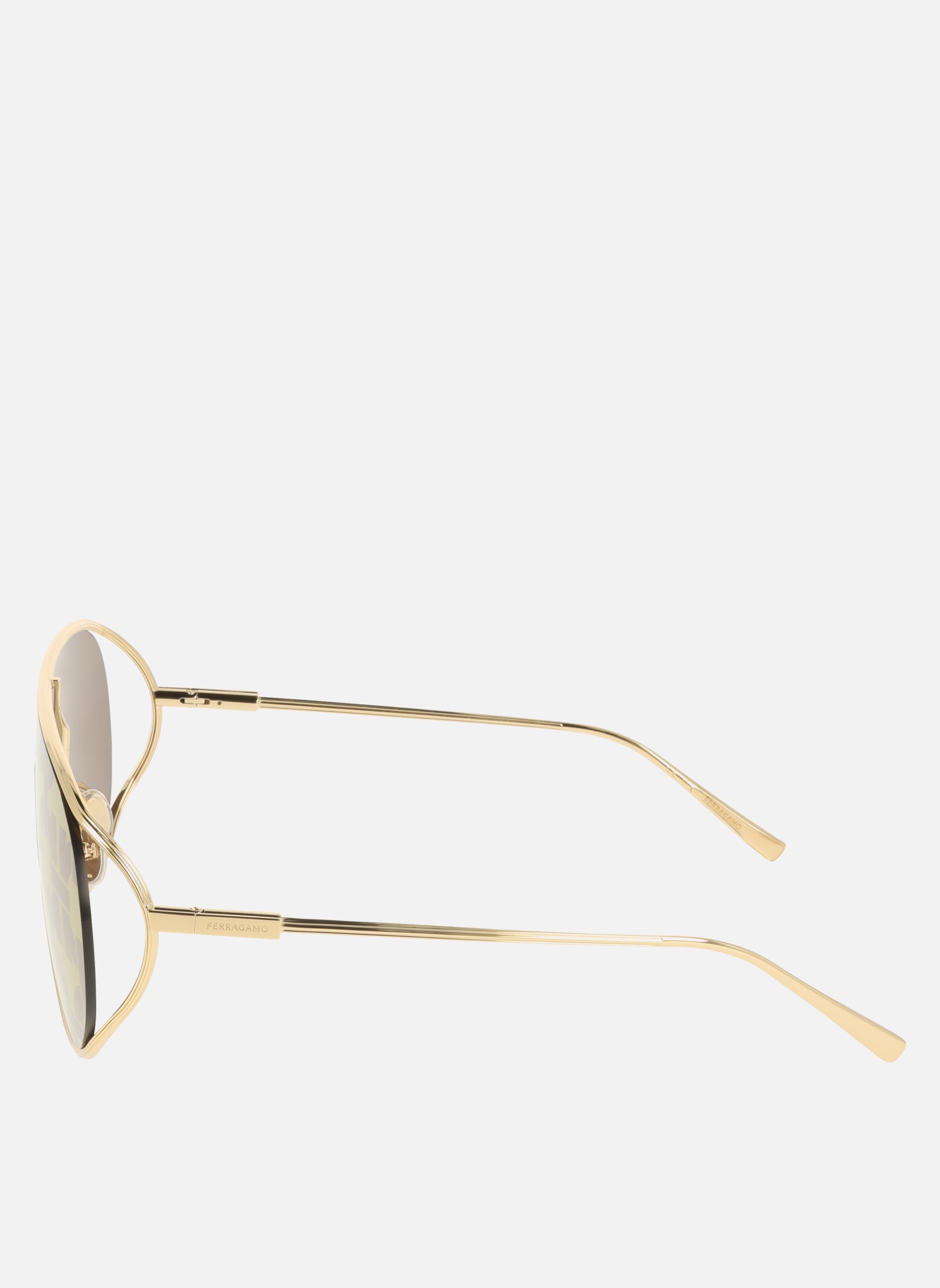 Lunettes de soleil femme or et bronze Salvatore Ferragamo Lunettes de soleil femme or et bronze Or