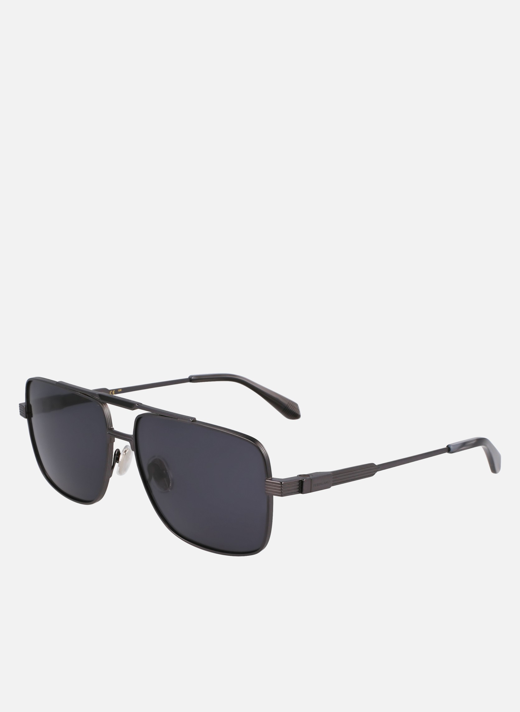 Lunettes de soleil homme gris Salvatore Ferragamo Lunettes de soleil homme gris Gris