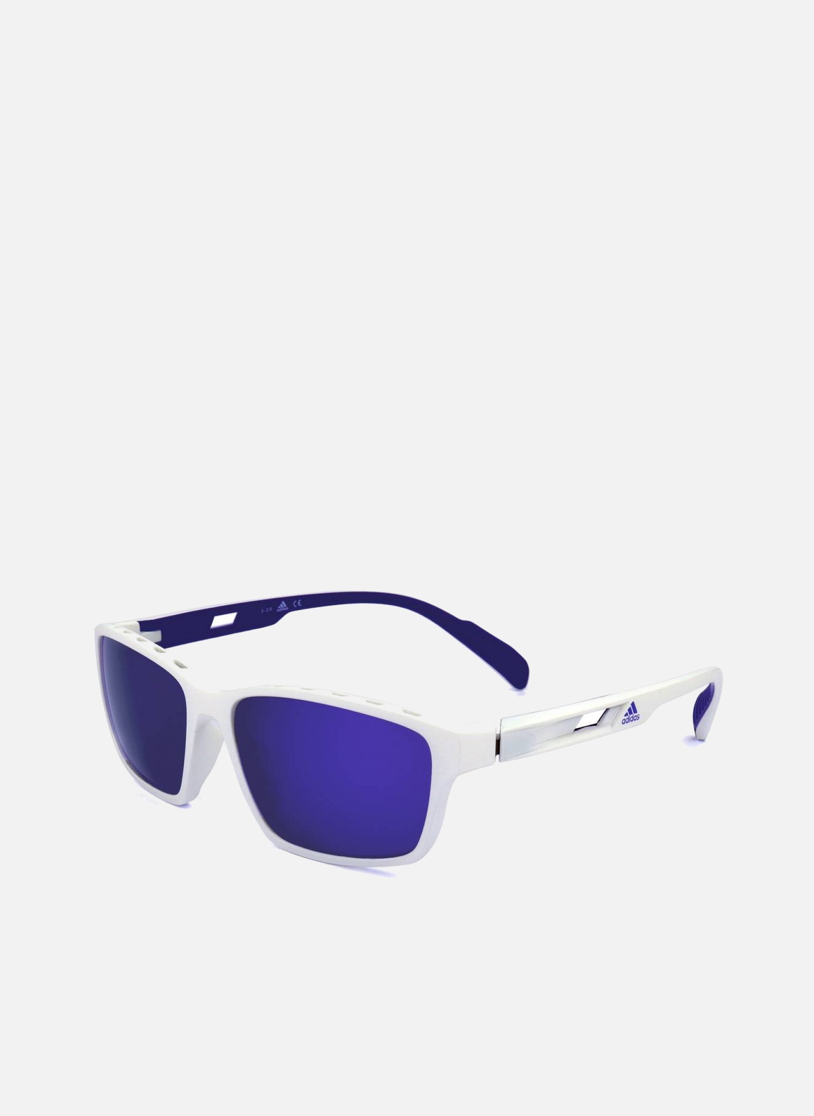 Lunettes de soleil homme blanc Adidas Sport Lunettes de soleil homme blanc Blanc